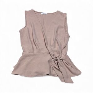 Timing Blush Pink Wrap Blouse